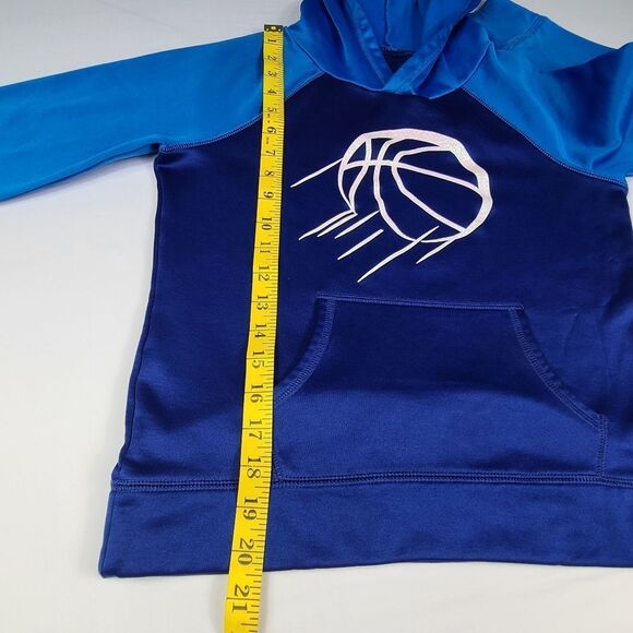 Justice Girls Blue "Hoops" Fleece Hoodie Jacket Size 10 - Picture 10 of 15
